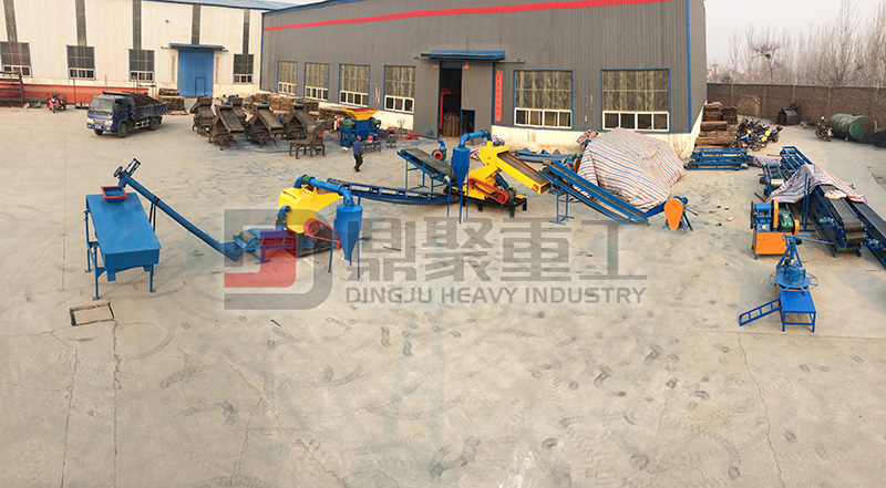 圈口鋼絲分離機(jī)生產(chǎn)線實拍